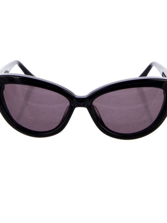 Moschino Black Cat-Eye Sunglasses with Tinted Lenses